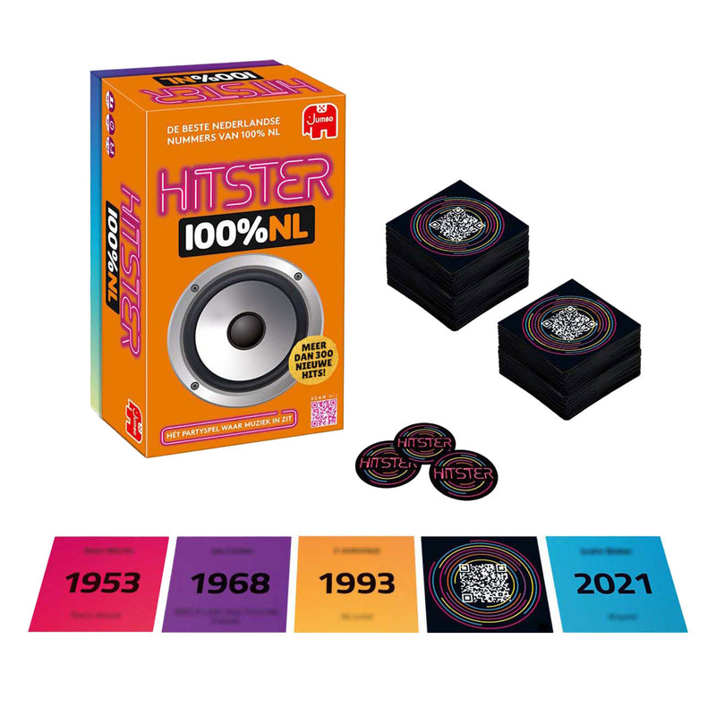 Afbeelding laden in galerijviewer, Jumbo hitster 100% nl – nederlandstalig muziekspel – nederlandse hits – partyspel – actiespel
