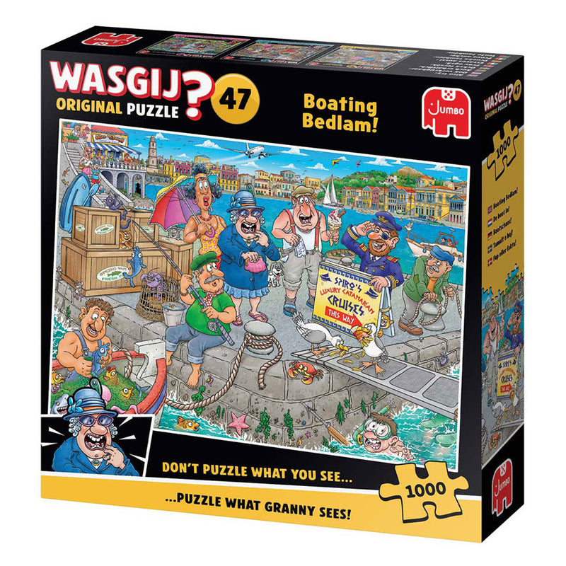Afbeelding laden in galerijviewer, Jumbo wasgij original 47 legpuzzel - de boot in! - 1000st.
