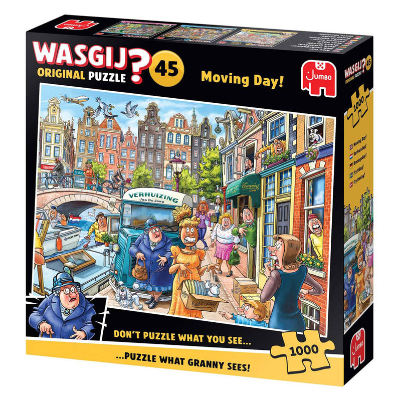 Afbeelding laden in galerijviewer, Wasgij original 45 - verhuisdag! - 1000 stukjes puzzel - legpuzzel
