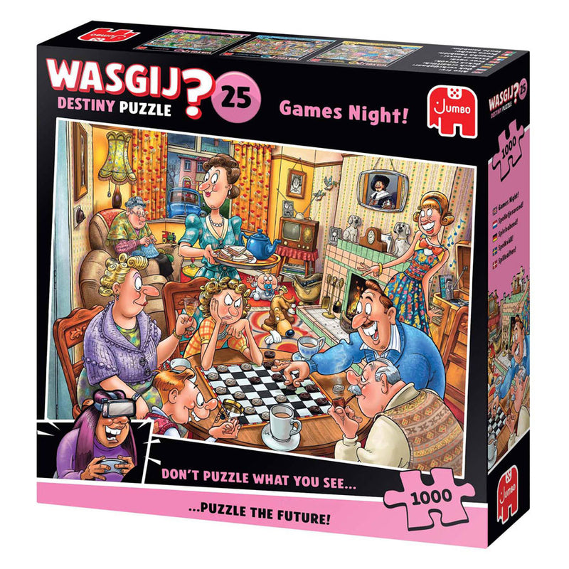 Afbeelding laden in galerijviewer, Jumbo wasgij destiny 25 legpuzzel - spelletjesavond, 1000st.
