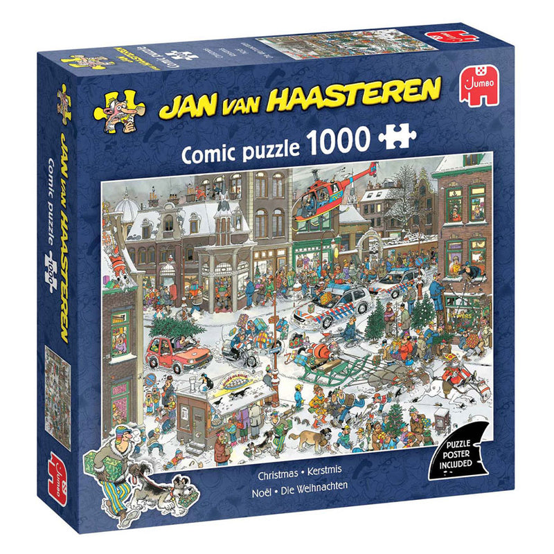 Afbeelding laden in galerijviewer, Jumbo jan van haasteren legpuzzel - kerstmis, 1000st.
