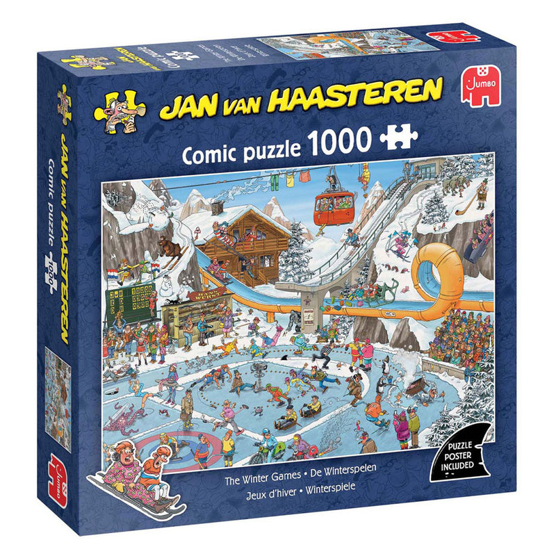 Afbeelding laden in galerijviewer, Jumbo jan van haasteren legpuzzel - winterspelen, 1000st.
