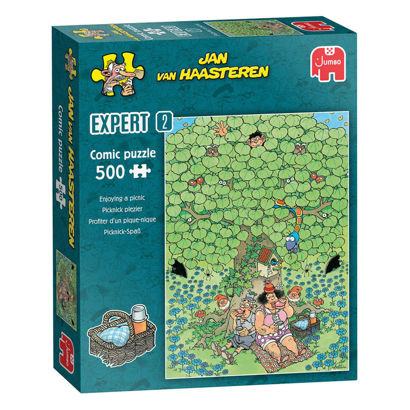 Afbeelding laden in galerijviewer, Jumbo jan van haasteren legpuzzel expert 2 - picknick plezier - 500st.
