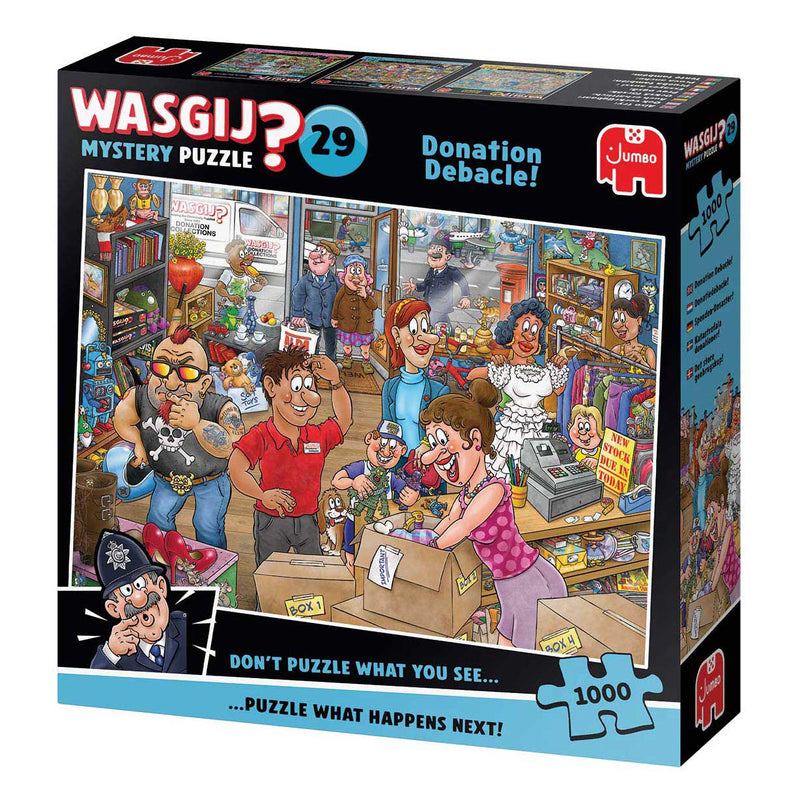 Afbeelding laden in galerijviewer, Jumbo wasgij mystery 29 - donatiedebacle! - 1000st.
