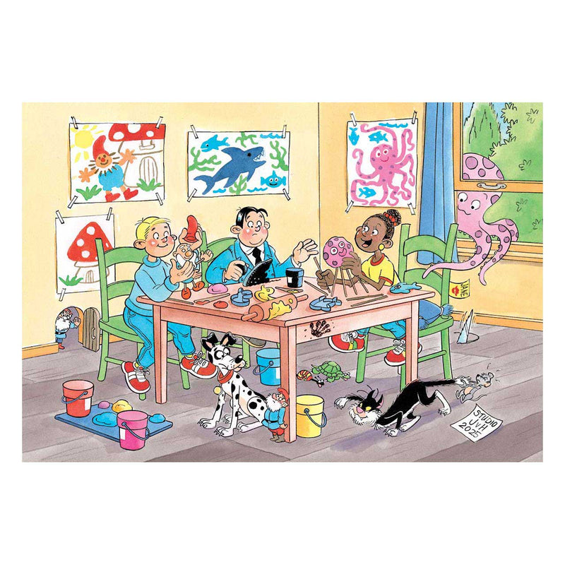 Afbeelding laden in galerijviewer, Jumbo jan van haasteren junior puzzel 20 creatief met klei 150 stukjes
