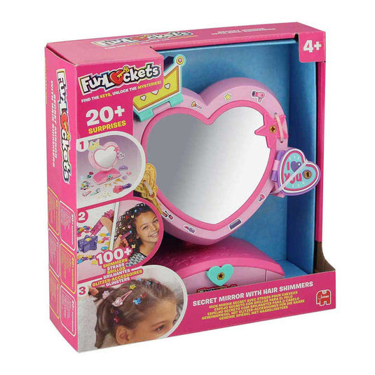 Funlockets jumbo geheime spiegel met haarglinsters