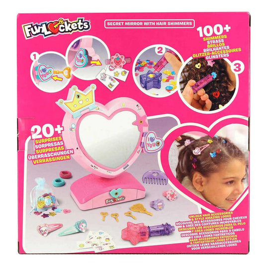 Funlockets jumbo geheime spiegel met haarglinsters