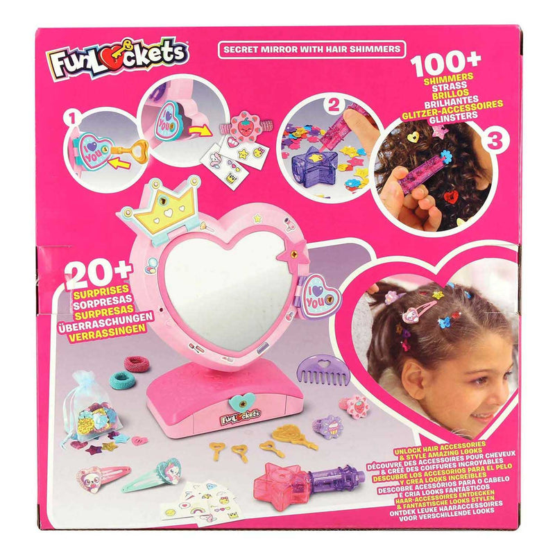 Afbeelding laden in galerijviewer, Funlockets jumbo geheime spiegel met haarglinsters
