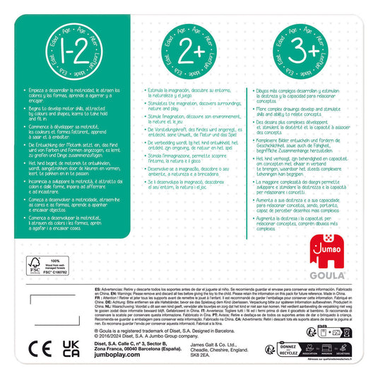 Jumbo goula noppenpuzzel boomgaard - 4st.