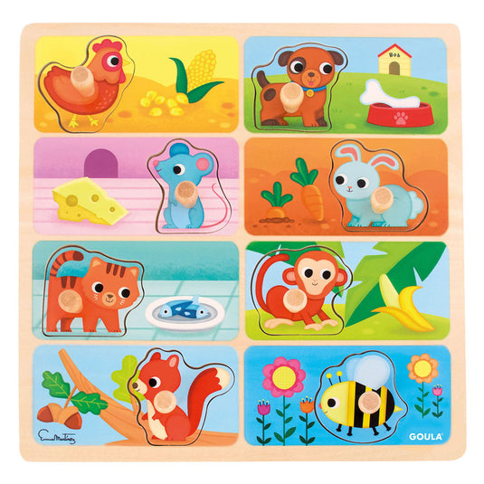 Jumbo goula noppenpuzzel mijn lievelingseten - 8st.