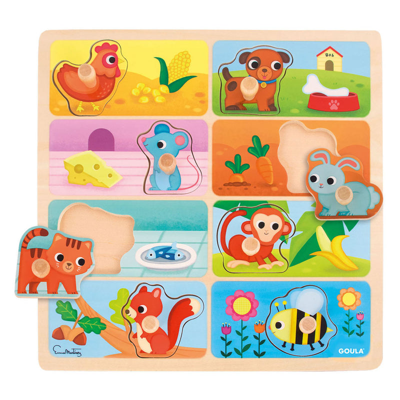 Afbeelding laden in galerijviewer, Jumbo goula noppenpuzzel mijn lievelingseten - 8st.
