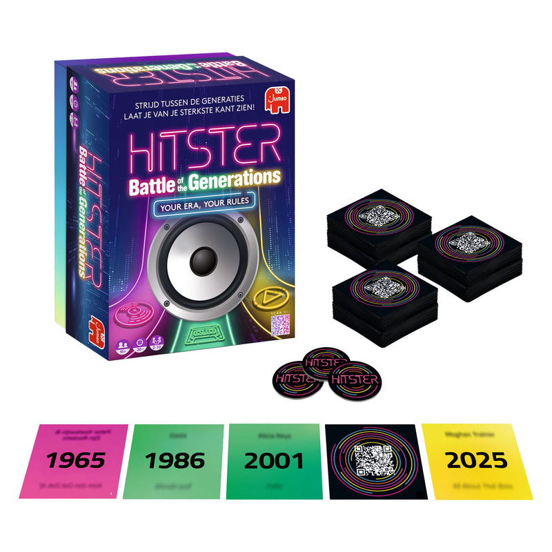 Afbeelding laden in galerijviewer, Jumbo hitster battle of the generations – nederlandstalig muziekspel – generaties – partyspel – actiespel
