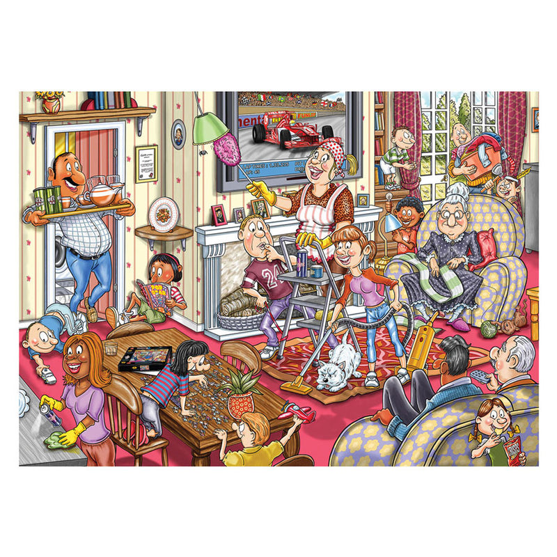 Afbeelding laden in galerijviewer, Jumbo wasgij retro mystery 10 - de voorjaars-schoonmaak! - 1000st.
