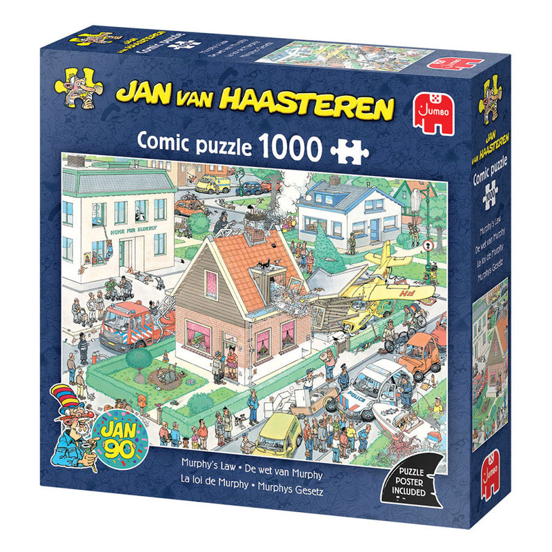 Afbeelding laden in galerijviewer, Jumbo jan van haasteren puzzel de wet van murphy 1000 stukjes
