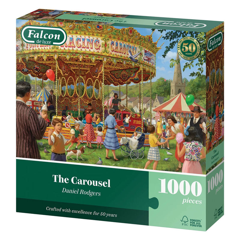 Afbeelding laden in galerijviewer, Falcon puzzel - legpuzzel 1000 stukjes - the carousel - multicolor.
