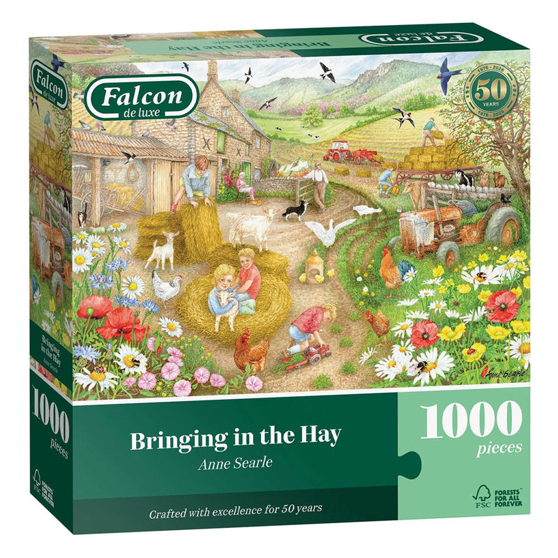 Afbeelding laden in galerijviewer, Falcon puzzel - bringing in the hay 1000 stukjes - educatief speelgoed.
