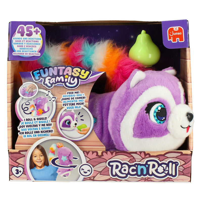 Afbeelding laden in galerijviewer, Funtasy family jumbo rac'n'roll interactieve rollende knuffel
