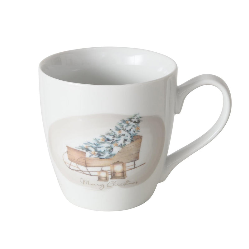 Afbeelding laden in galerijviewer, Boltze home jumbo-mok sleigh 480 ml porselein
