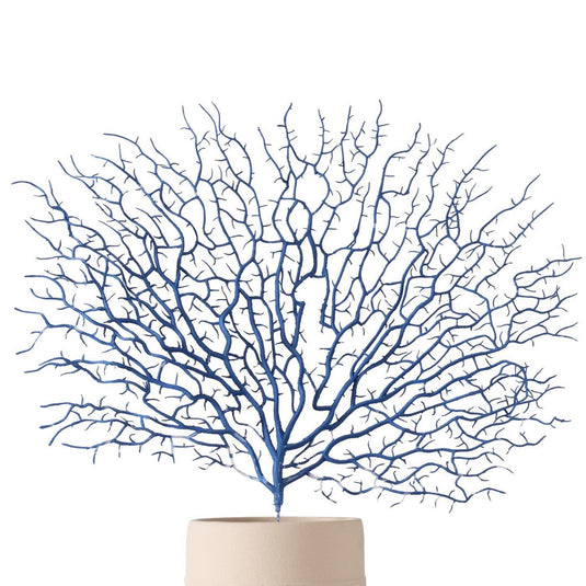 Boltze home decoratietak koraal blauw 46cm