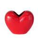 Boltze home vaas hart h15cm rood