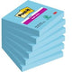 Super sticky notes post-it 76x76mm blauw