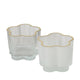 Boltze home waxinelichthouder fiona glas ø7,8x6cm helder wit