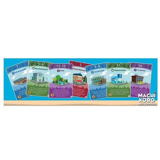 White goblin games machi koro uitbreiding - metropool