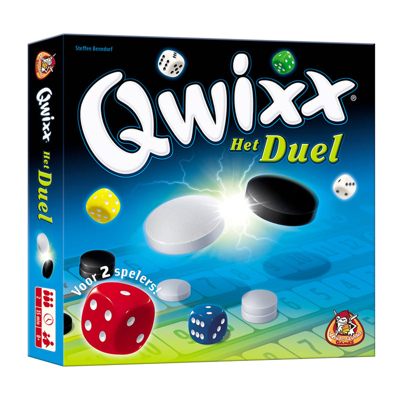 Afbeelding laden in galerijviewer, White goblin games qwixx het duel dobbelspel (nederlands, 2 spelers, 15 minuten, vanaf 8 jaar)
