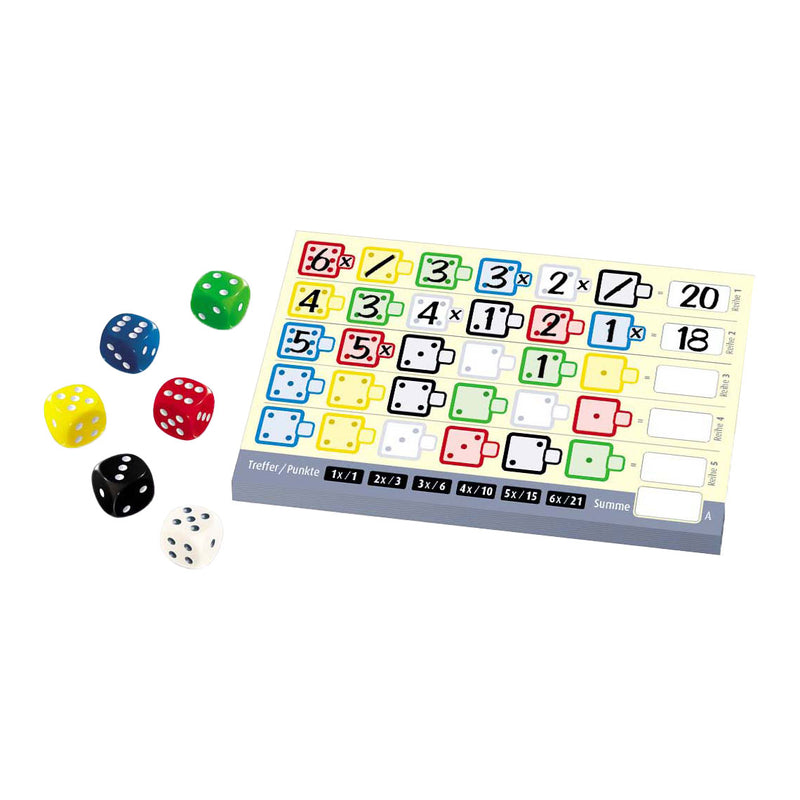 Afbeelding laden in galerijviewer, White goblin games twenty one 21 dobbelspel
