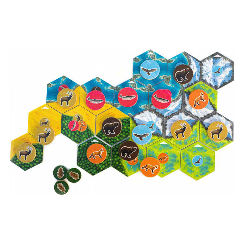 Afbeelding laden in galerijviewer, White goblin games cascadia bordspel (nederlands, 1 - 4 spelers, 45 minuten, vanaf 10 jaar)
