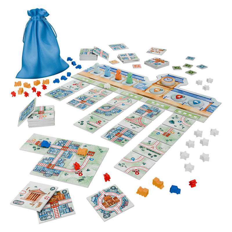 Afbeelding laden in galerijviewer, White goblin games railroad tiles - bordspel
