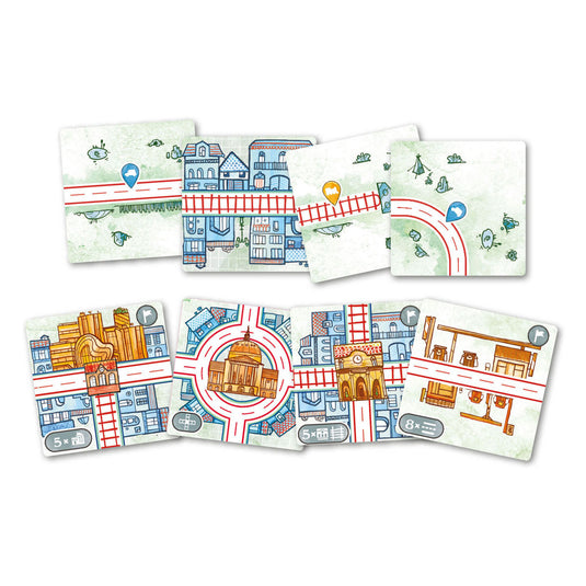 White goblin games railroad tiles - bordspel