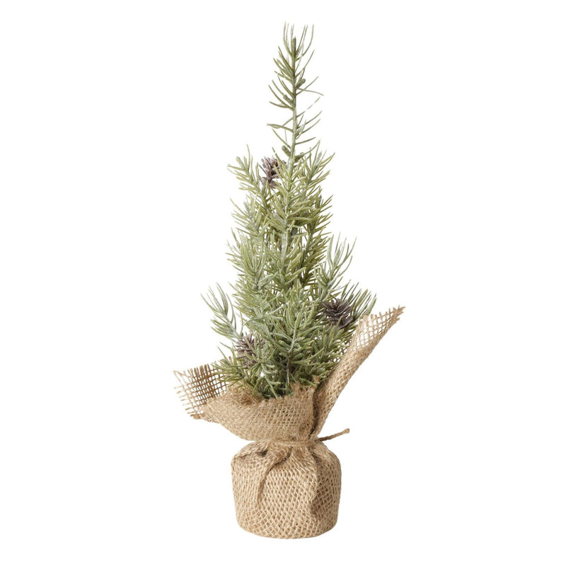 Afbeelding laden in galerijviewer, Boltze home kunstkerstboom in jute zak pijnboom ø12xh30cm
