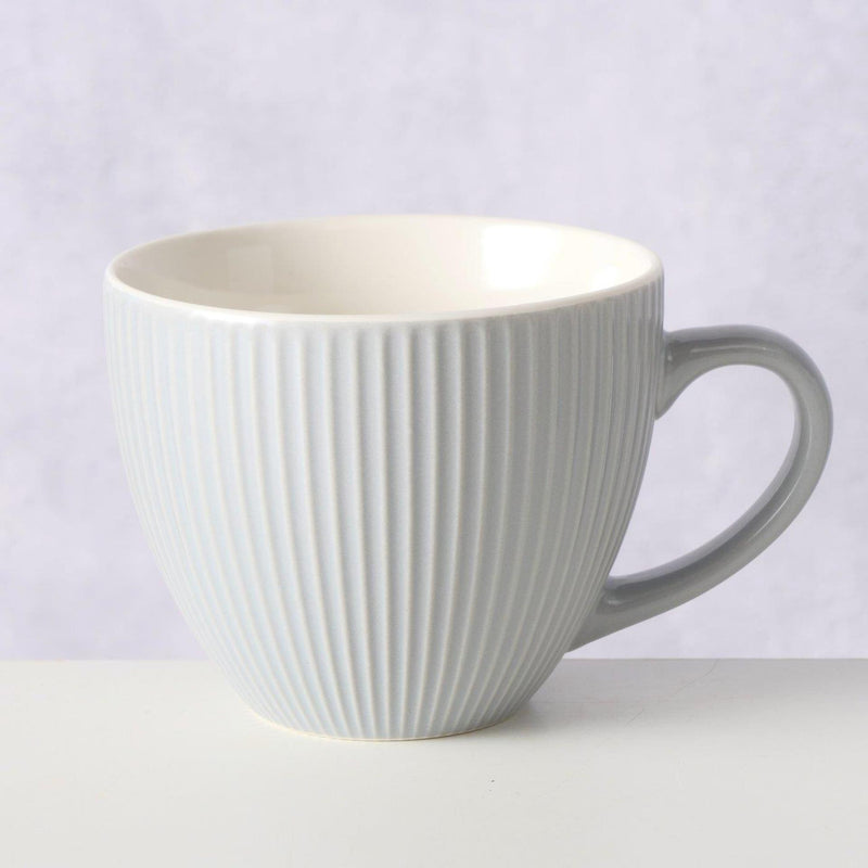 Afbeelding laden in galerijviewer, Boltze home mok grijs 420ml ø10,7cm
