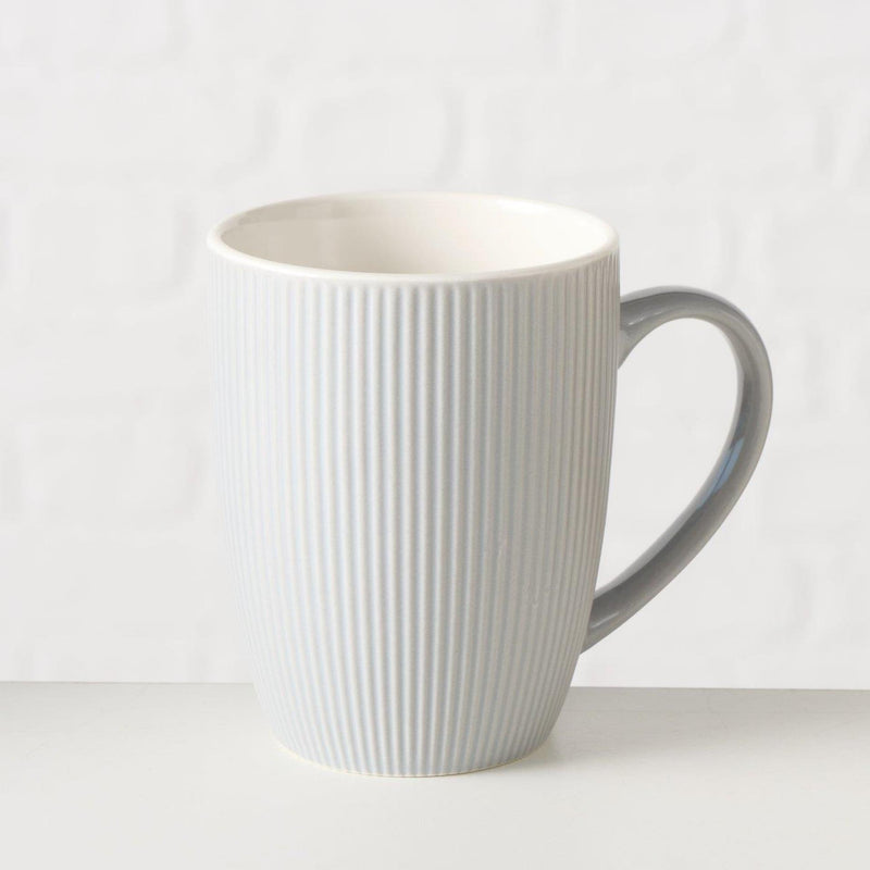 Afbeelding laden in galerijviewer, Boltze home mok ranura grijs 290ml ø7,5xh9,8cm vaatwasmachinebestendig
