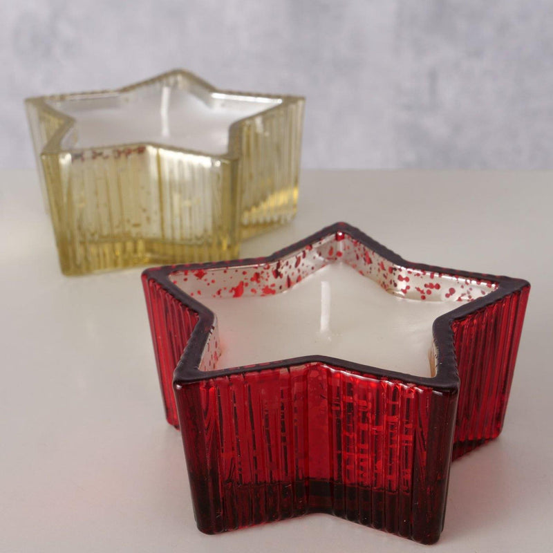 Afbeelding laden in galerijviewer, Boltze home kaarsenpot ster 9x9x4cm
