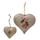 Boltze home decohanger hart noelle set a 2 stuks l9,5-17cm b1,8-2,3cm h9,5-16,5cm