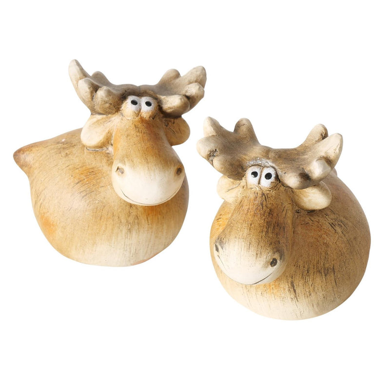 Afbeelding laden in galerijviewer, Boltze home figuur eland melvin 8x8x8,5cm 2 assorti
