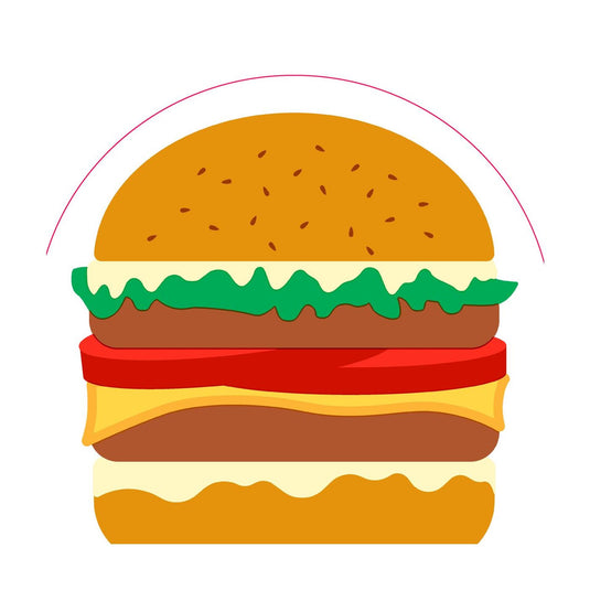 Duni silhouettes servetten burger airlaid 33cm