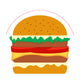 Duni silhouettes servetten burger airlaid 33cm