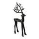 Boltze home figuur hert zwart 9x3x20cm