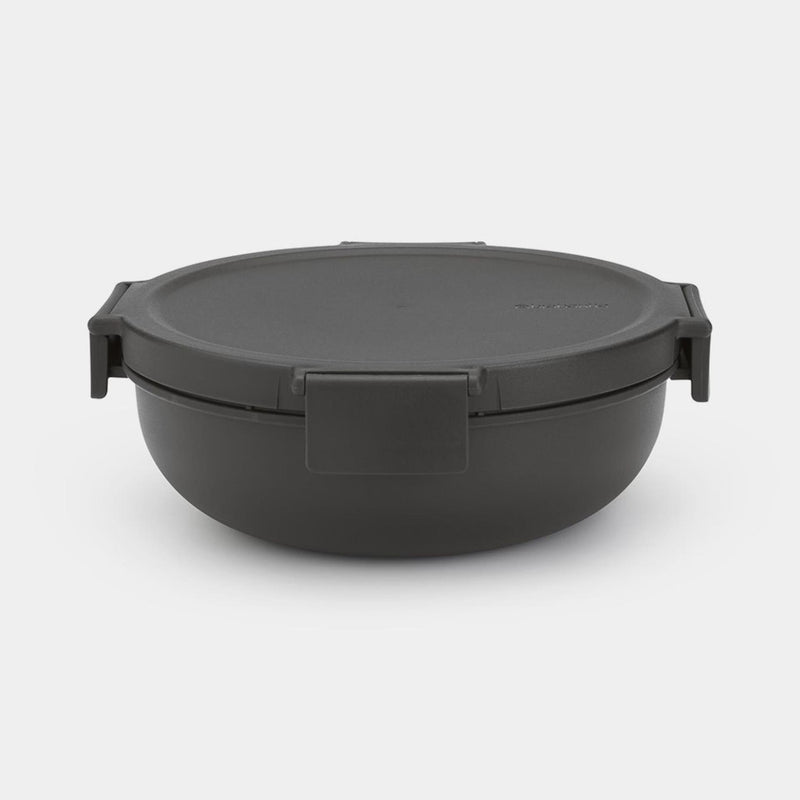 Afbeelding laden in galerijviewer, Brabantia make take saladebak 1,3l dark grey
