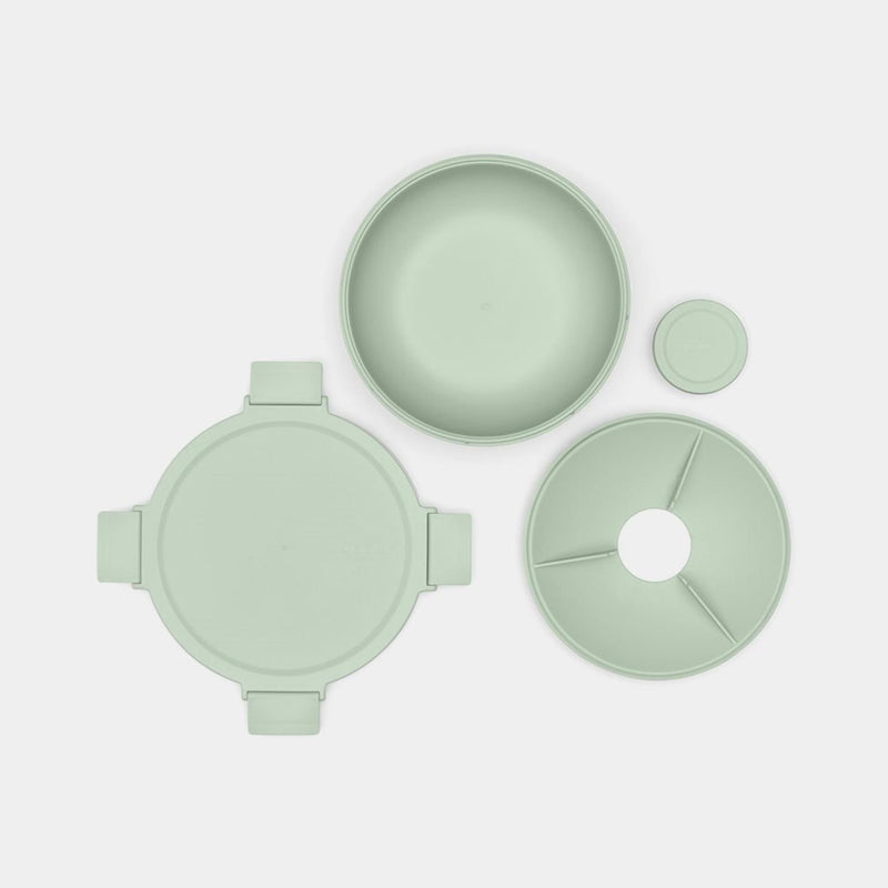 Afbeelding laden in galerijviewer, Brabantia make take saladebak 1,3l jade green
