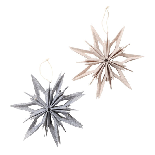 Boltze home decohanger ster kassio 20x3,5x20cm 2 assorti
