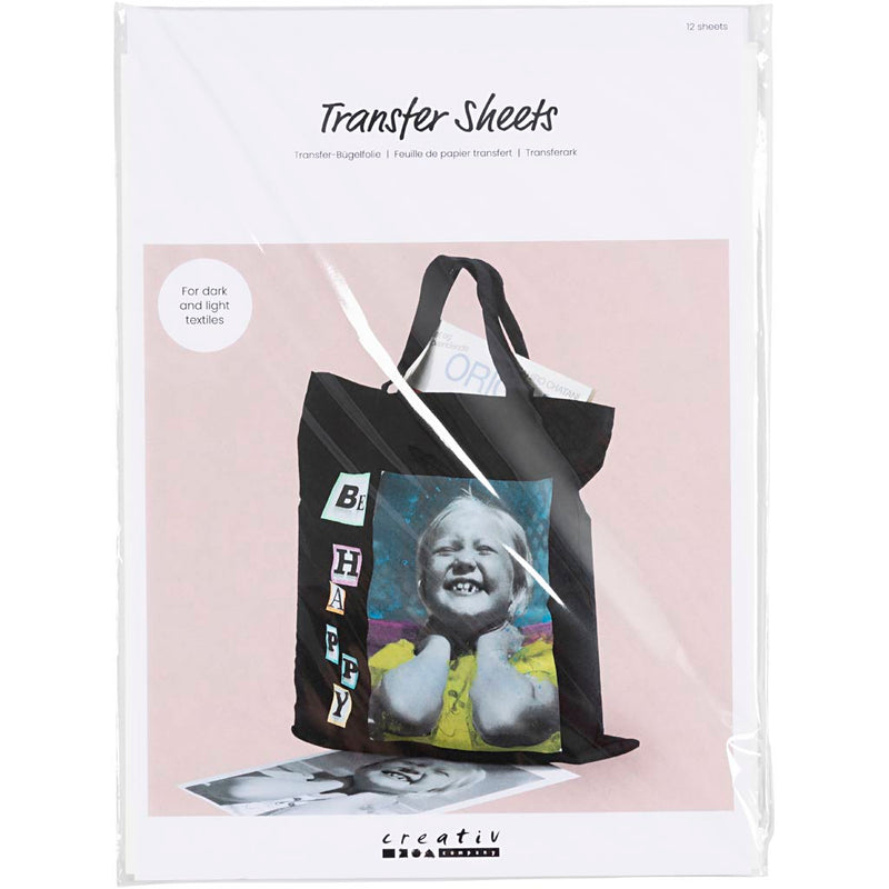 Afbeelding laden in galerijviewer, Https: www.cchobby.nl transfer-vellen-vel-21-5x28-cm-voor-donker-en-licht-textiel-wit-12-vel-1-doos

