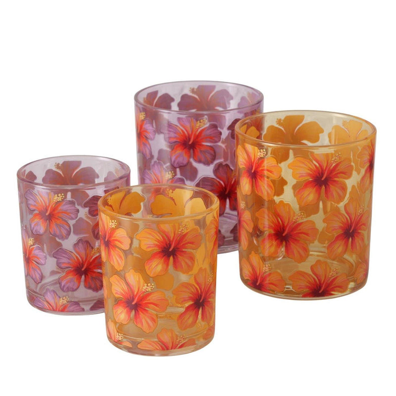 Afbeelding laden in galerijviewer, Boltze home windlicht hibiscus 2-dlg
