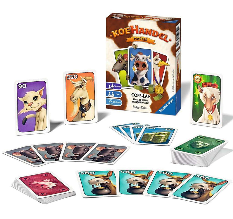 Afbeelding laden in galerijviewer, Ravensburger koehandel master hã©t kaartspel voor 2 tot en met 6 scrupuleuze koehandelaren vanaf 10 jaar.
