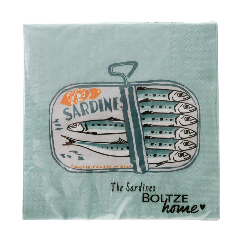 Afbeelding laden in galerijviewer, Boltze home servetten sardine 16,5x3cm
