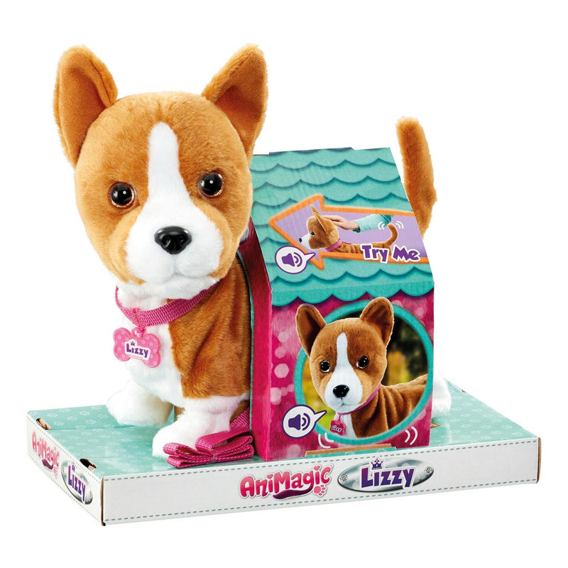 Afbeelding laden in galerijviewer, Goliath Games Animagic Lizzy Corgi Hond Interactieve Knuffel
