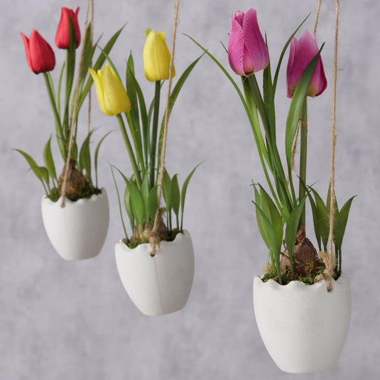 Boltze home boltze hang potplant tulp h23cm